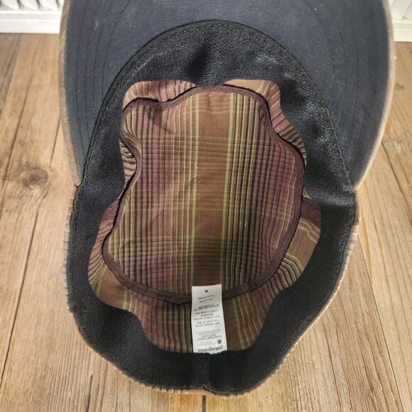 Patagonia Cadet Work Cap Brown Green Plaid Size M Outdoor Utility Streetwear Hat